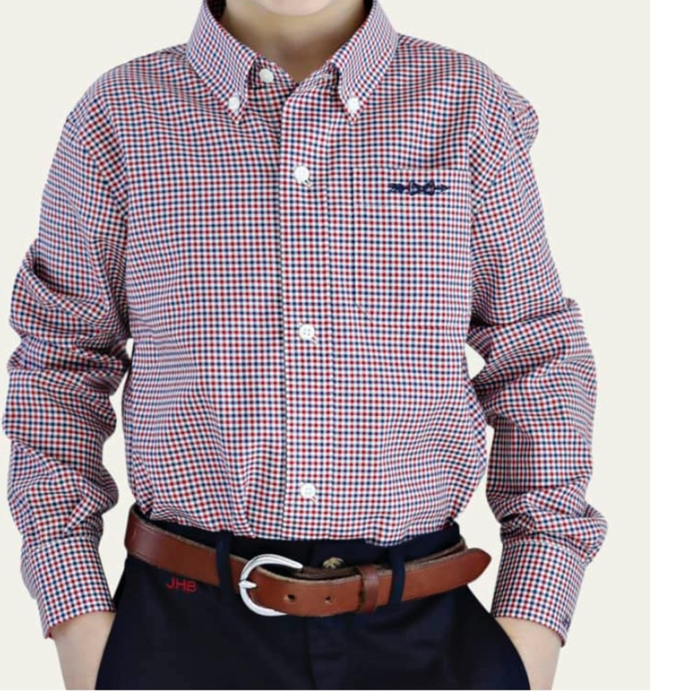 Brown Bowen and Company Plaid shirt. Patriots Point Plaid